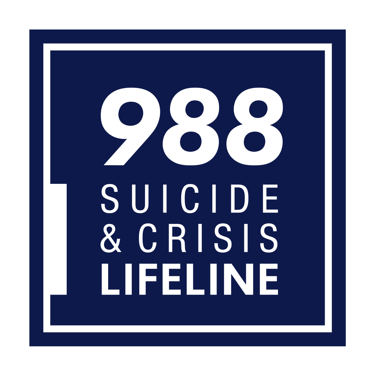 988 suicide crisis lifeline logo navy square.svg