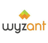 Wyzant logo with the word wyzant in lowercase letters, “wyz” in black and “ant” in orange, below a geometric diamond-shaped design in green and orange.