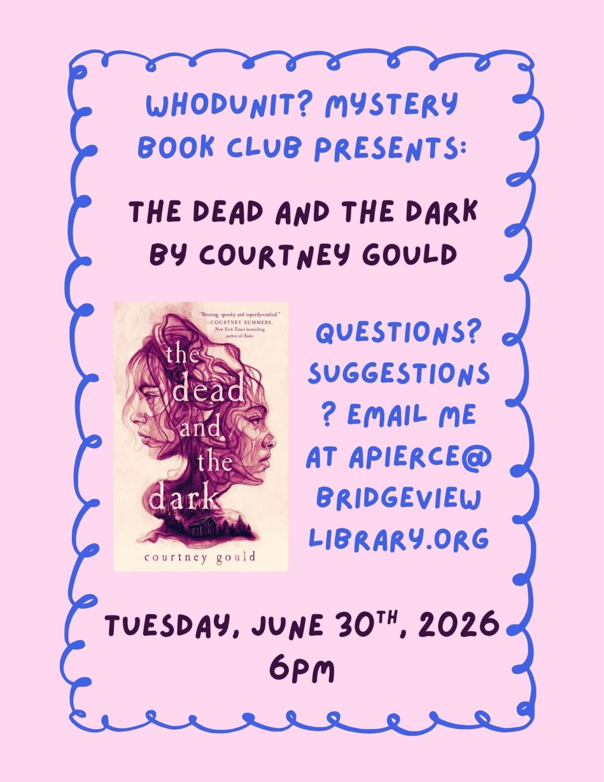 june book club flyer