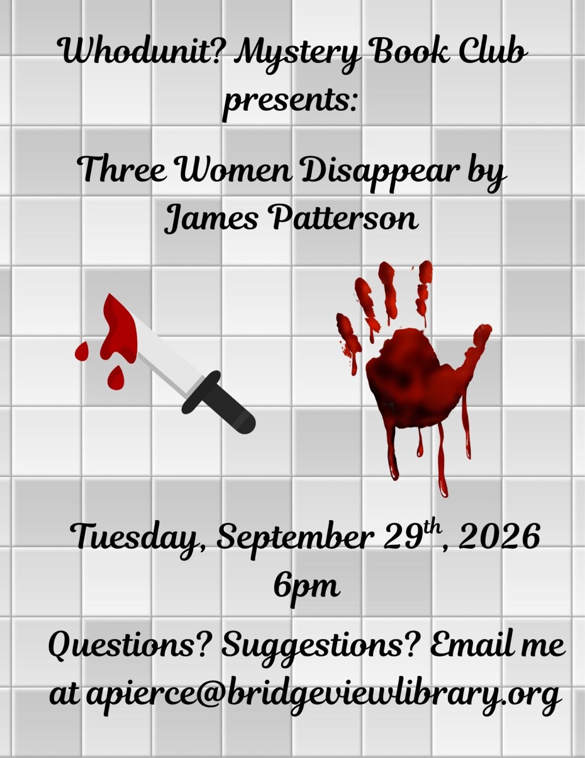 september book club flyer